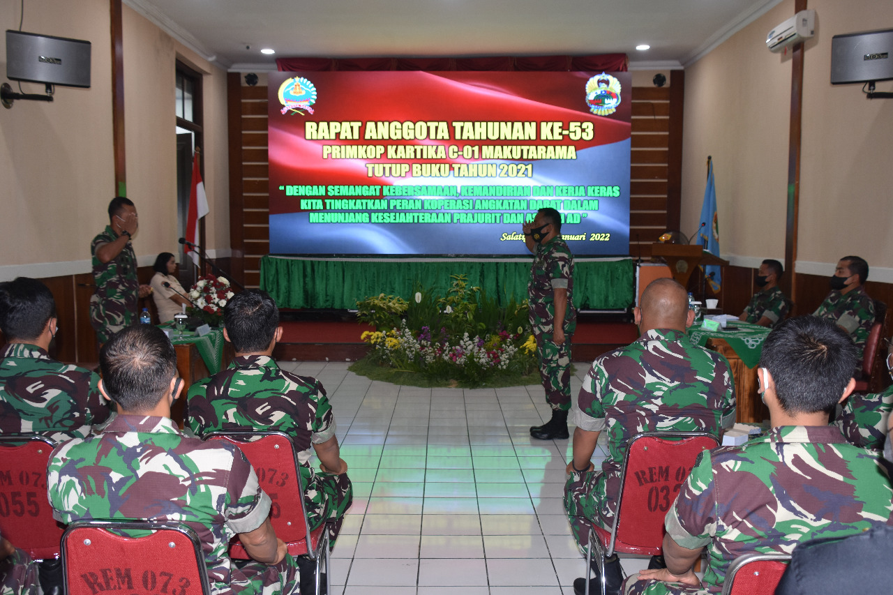 Primkop Kartika C.01 Makutarama Laksanakan Rapat Anggota Tahunan, Tahun Anggaran 2022